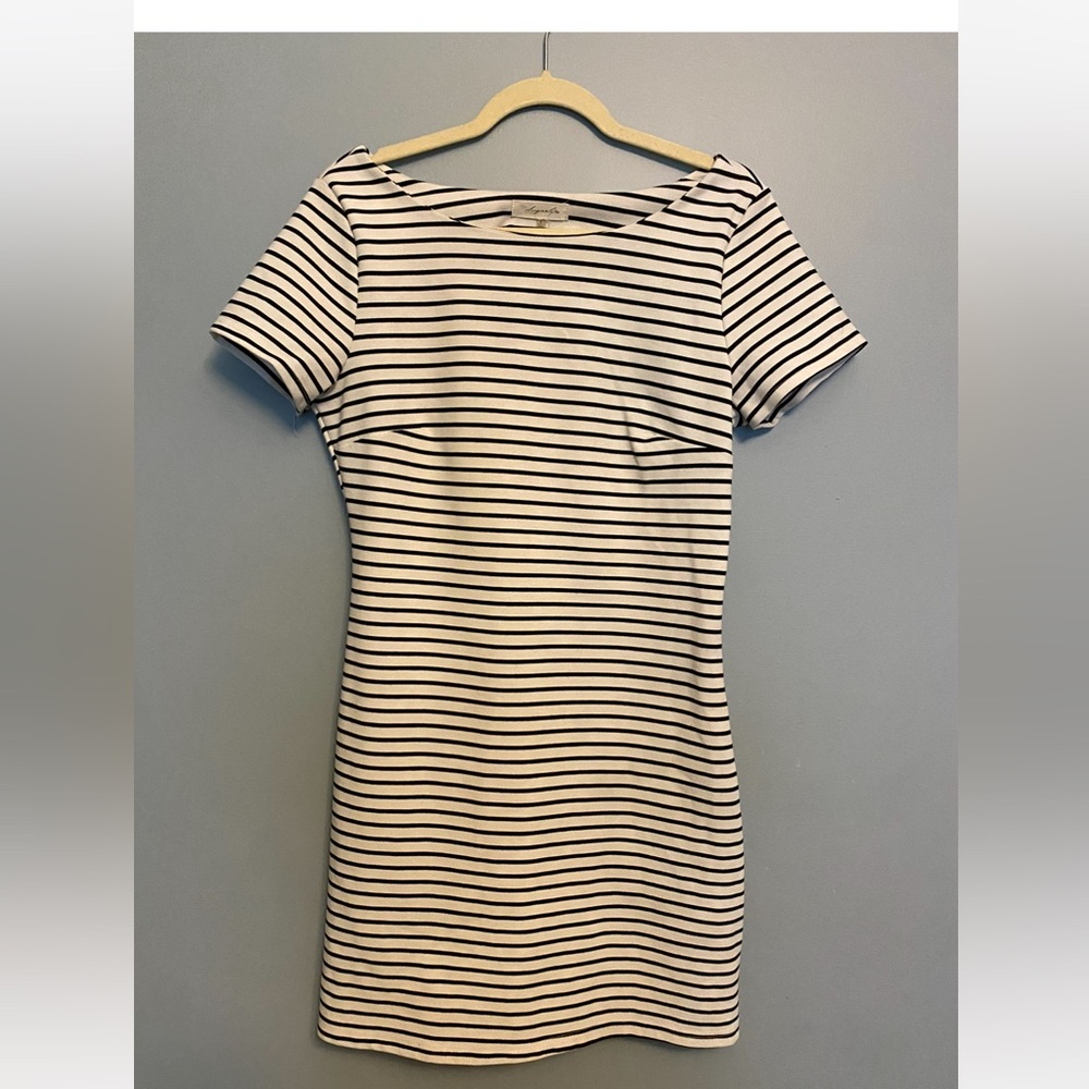 B&W striped dress